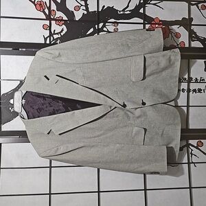 Irvine Park Silver Blazer Suit Jacket Size 46R Vintage